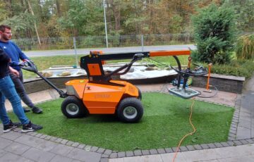 Innowacyjne rozwiązania w budownictwie – wózek samojezdny do montażu betonowych i kamiennych elementów